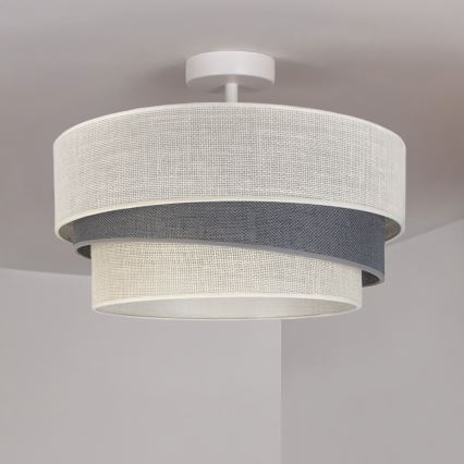 Brilagi - Flush-mount Ceiling Light TRIO 1xE27/60W/230V Ø 40 cm Cream/Gray
