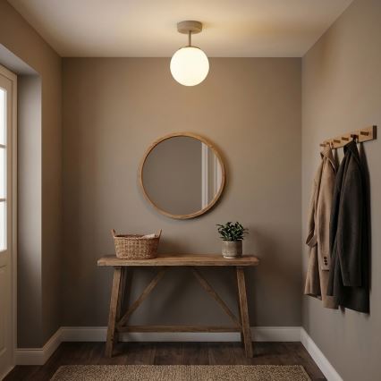 Brilagi - Flush-mount Chandelier 1xE27/60W/230V Beige/Gold