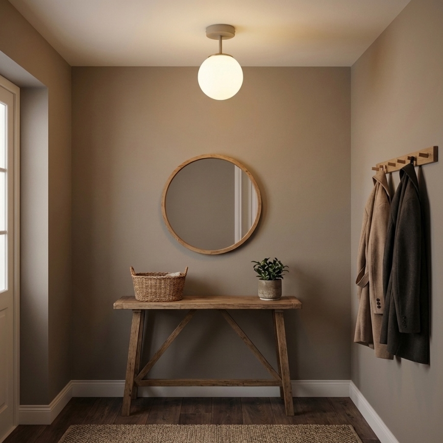 Brilagi - Flush-mount Chandelier 1xE27/60W/230V Beige/Gold