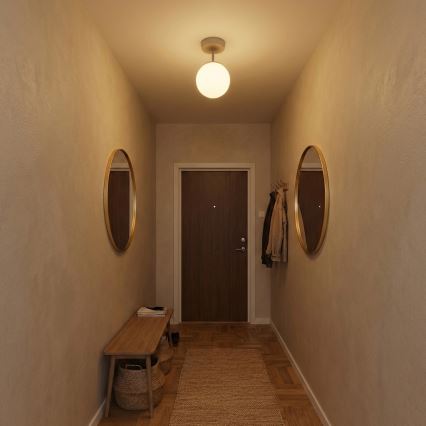 Brilagi - Flush-mount Chandelier 1xE27/60W/230V Beige/Gold