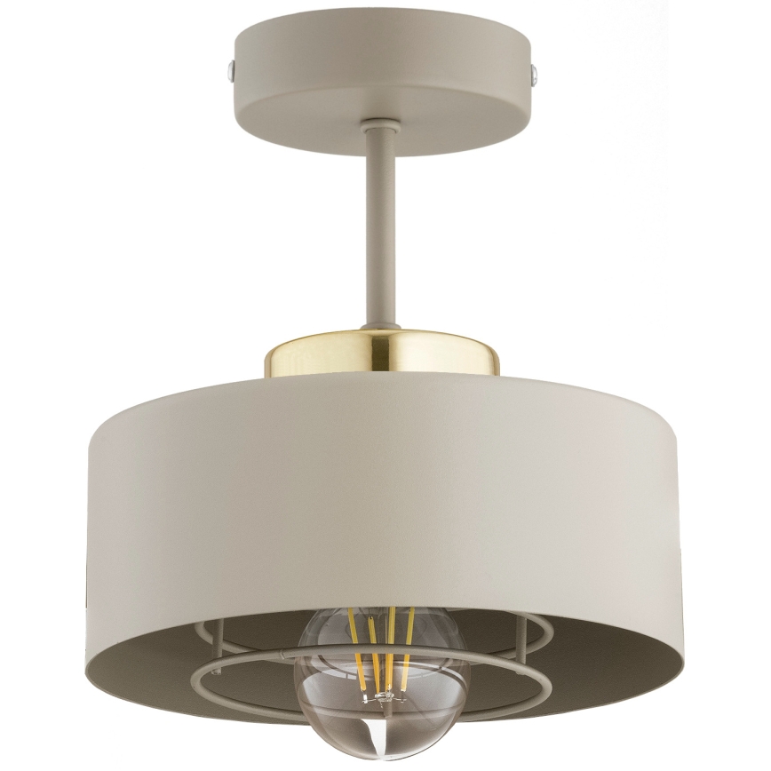 Brilagi - Flush-mount chandelier 1xE27/60W/230V beige/gold