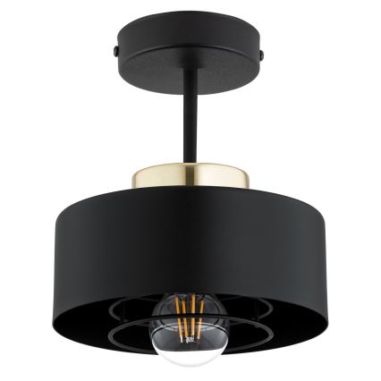 Brilagi - Flush-Mount Chandelier 1xE27/60W/230V Black/Gold