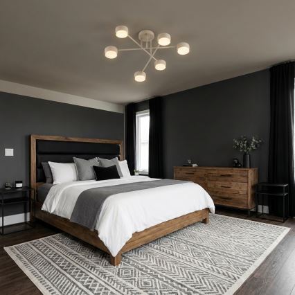 Brilagi - Flush-mount chandelier 6xGX53/12W/230V, Black