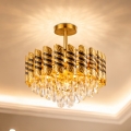 Brilagi - Flush-mount chandelier CRISTAL 5xE14/40W/230V Ø 38 cm