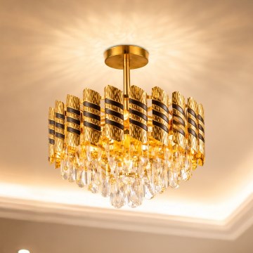 Brilagi - Flush-mount chandelier CRISTAL 5xE14/40W/230V Ø 38 cm