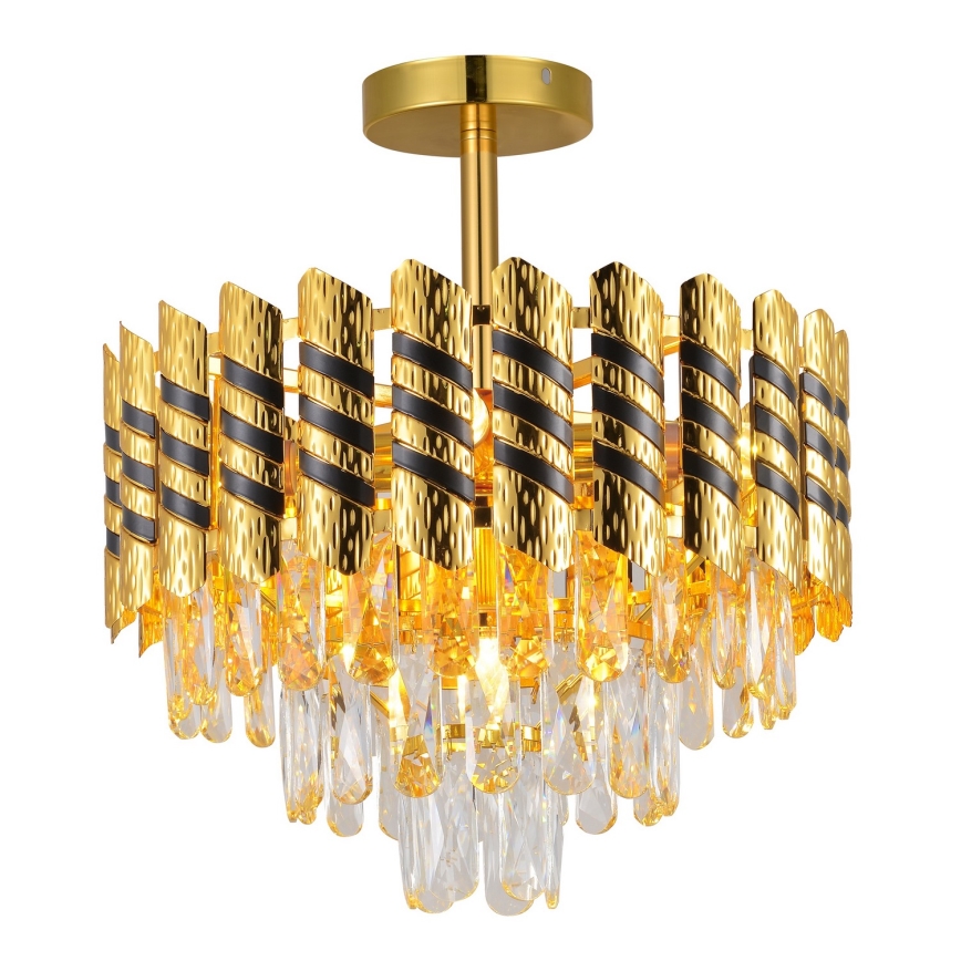 Brilagi - Flush-mount chandelier CRISTAL 5xE14/40W/230V Ø 38 cm