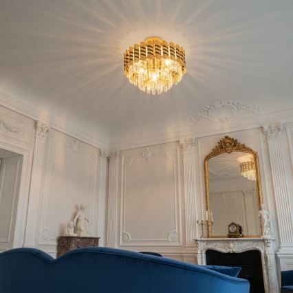 Brilagi - Flush-mount chandelier CRISTAL 5xE14/40W/230V Ø 38 cm