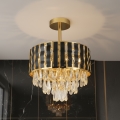 Brilagi - Flush-mount chandelier CRISTAL 5xE14/40W/230V Ø 38 cm