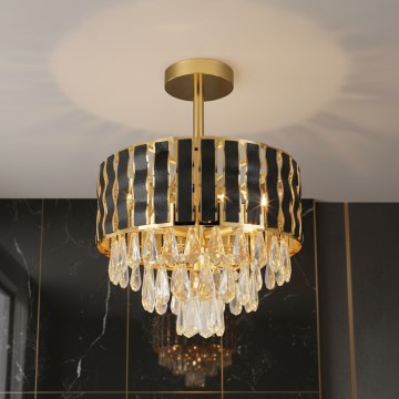Brilagi - Flush-mount chandelier CRISTAL 5xE14/40W/230V Ø 38 cm
