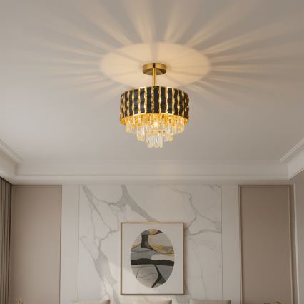 Brilagi - Flush-mount chandelier CRISTAL 5xE14/40W/230V Ø 38 cm