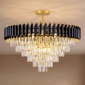 BRILAGI - Flush-mount chandelier ECLIPSE 12xE14/10W/230V Ø 78 cm gold/black