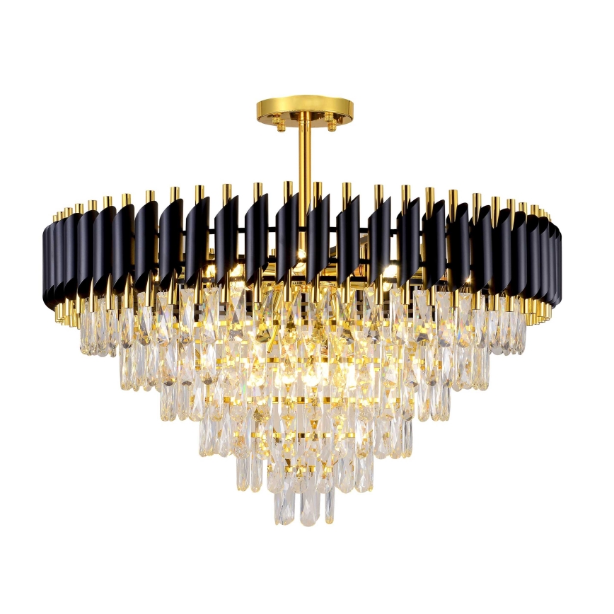BRILAGI - Flush-mount chandelier ECLIPSE 12xE14/10W/230V Ø 78 cm gold/black