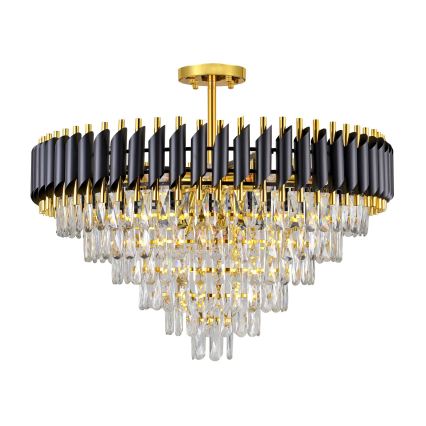 BRILAGI - Flush-mount chandelier ECLIPSE 12xE14/10W/230V Ø 78 cm gold/black
