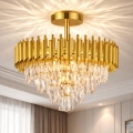 Brilagi - Flush-mount chandelier ECLIPSE 7xE14/10W/230V Ø 48 cm gold