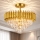 Brilagi - Flush-mount chandelier ECLIPSE 7xE14/10W/230V Ø 48 cm gold