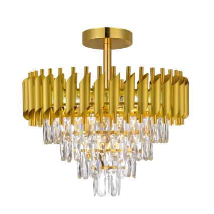 Brilagi - Flush-mount chandelier ECLIPSE 7xE14/10W/230V Ø 48 cm gold