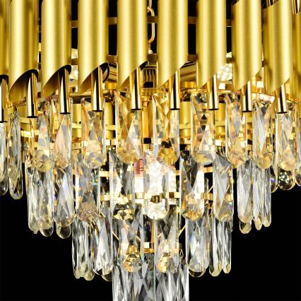 Brilagi - Flush-mount chandelier ECLIPSE 7xE14/10W/230V Ø 48 cm gold