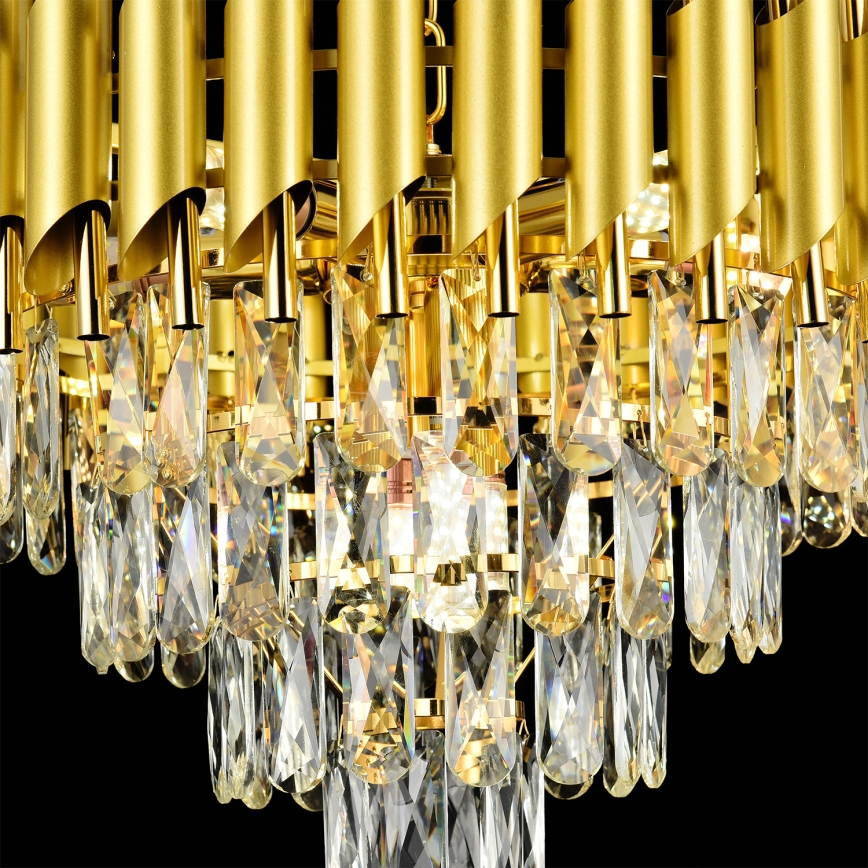 Brilagi - Flush-mount chandelier ECLIPSE 7xE14/10W/230V Ø 48 cm gold