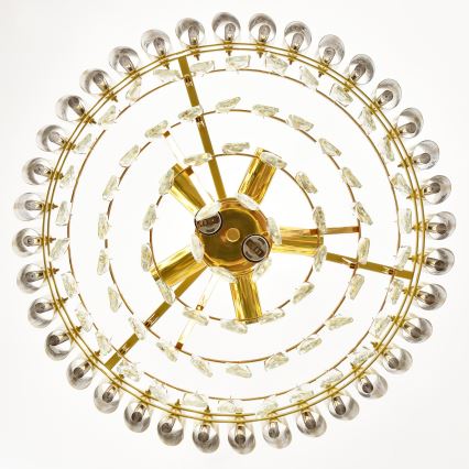 Brilagi - Flush-mount chandelier ECLIPSE 7xE14/10W/230V Ø 48 cm gold