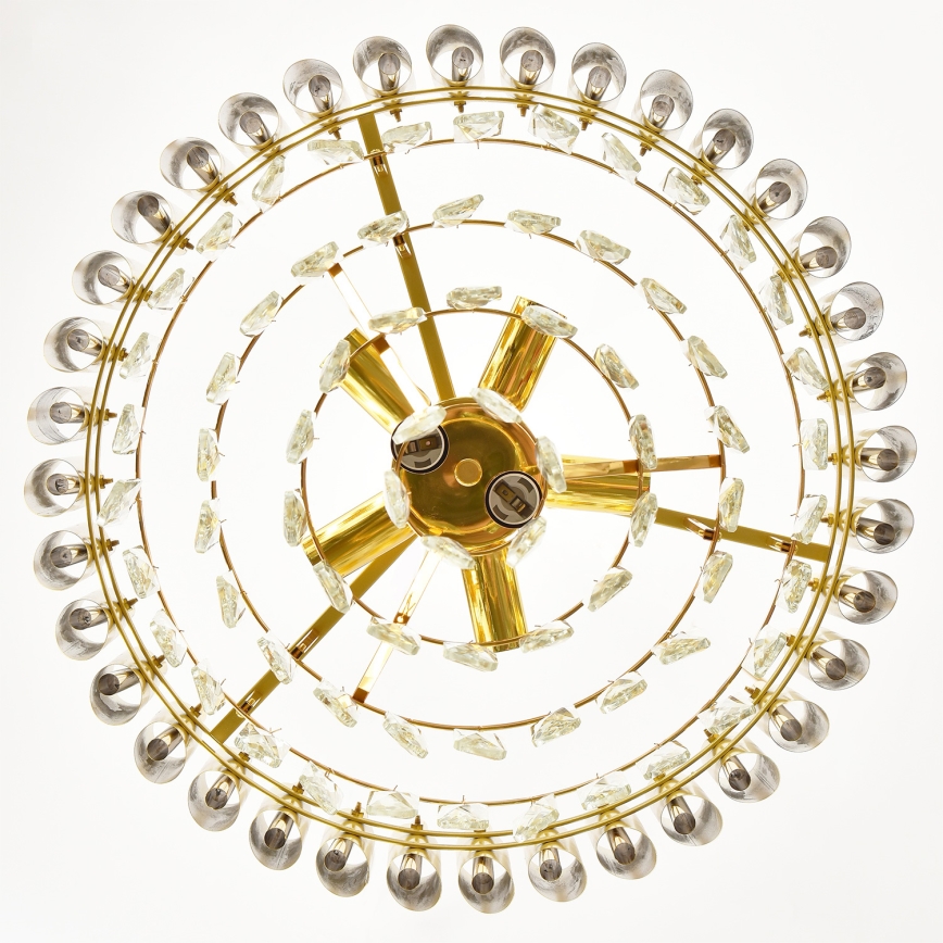 Brilagi - Flush-mount chandelier ECLIPSE 7xE14/10W/230V Ø 48 cm gold