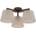 Brilagi - Flush-mount chandelier LATTE 3xE27/60W/230V Pine/Beige