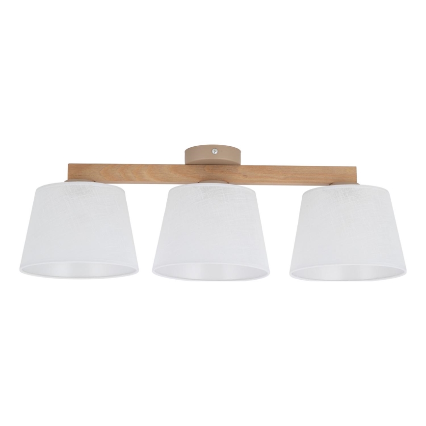 Brilagi - Flush-mount chandelier LATTE SABIA 3xE27/15W/230V pine/white