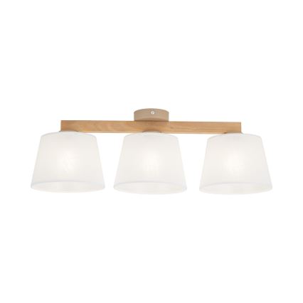 Brilagi - Flush-mount chandelier LATTE SABIA 3xE27/15W/230V pine/white