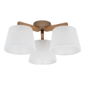Brilagi - Flush-mount chandelier LATTE SABIA 3xE27/15W/230V pine/white