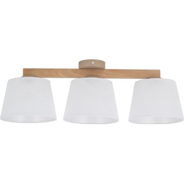 Brilagi - Flush-mount chandelier LATTE SABIA 3xE27/60W/230V pine/white