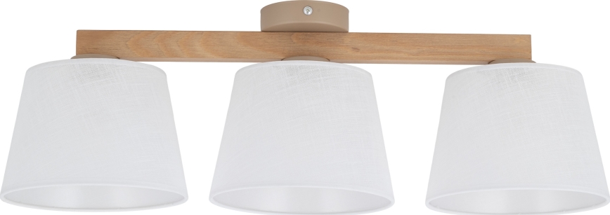 Brilagi - Flush-mount chandelier LATTE SABIA 3xE27/60W/230V pine/white
