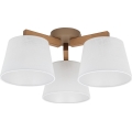 Brilagi - Flush-mount chandelier LATTE SABIA 3xE27/60W/230V pine/white