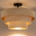 Brilagi - Flush-mount chandelier LUNETA 1xE27/60W/230V Ø 40 cm beige/gold
