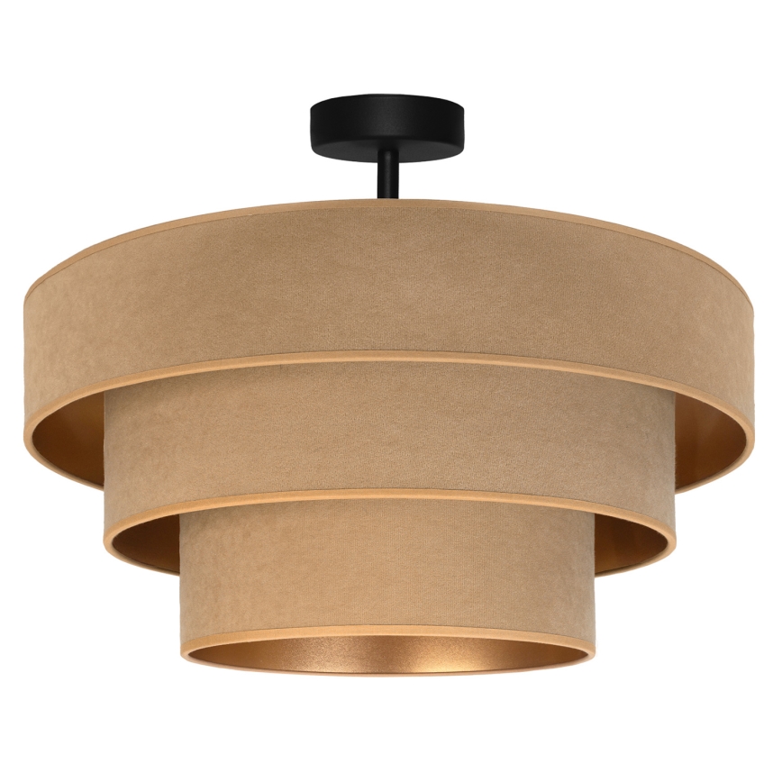 Brilagi - Flush-mount chandelier LUNETA 1xE27/60W/230V Ø 40 cm beige/gold