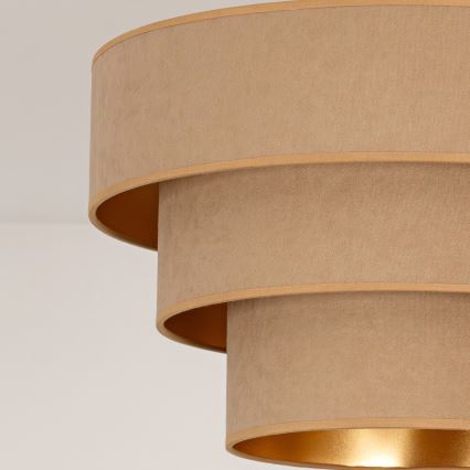 Brilagi - Flush-mount chandelier LUNETA 1xE27/60W/230V Ø 40 cm beige/gold