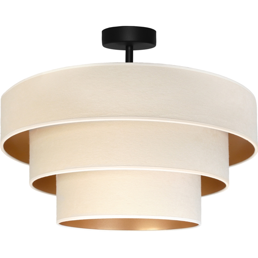 Brilagi - Flush-Mount Chandelier LUNETA 1xE27/60W/230V Ø 40 cm cream/gold