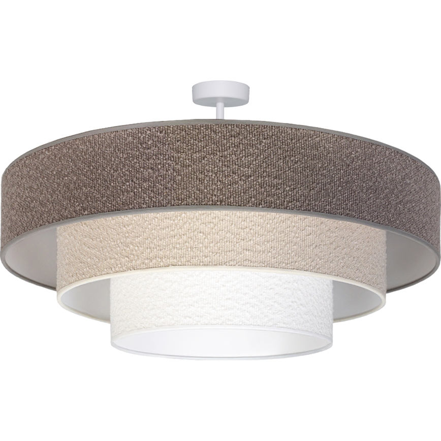 Brilagi - Flush-mount chandelier LUNETA 3xE27/60W/230V diam. 80 cm grey/cream/white