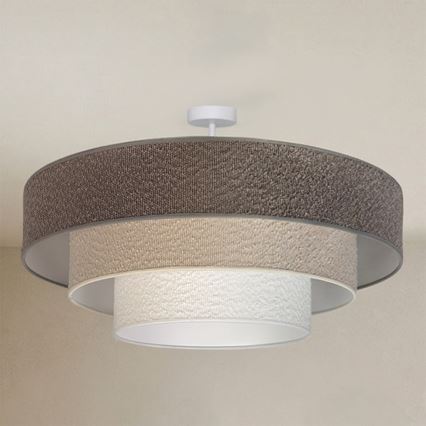 Brilagi - Flush-mount chandelier LUNETA 3xE27/60W/230V diam. 80 cm grey/cream/white