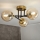 Brilagi - Flush-mount chandelier MALIVA 3xE14/15W/230V, gold finish
