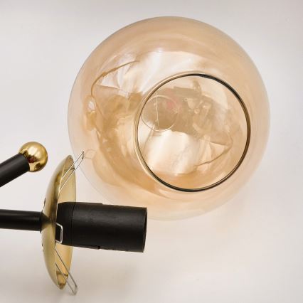 Brilagi - Flush-mount chandelier MALIVA 3xE14/15W/230V, gold finish