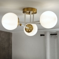Brilagi - Flush-mount chandelier MALIVA 3xE14/15W/230V gold/white