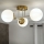 Brilagi - Flush-mount chandelier MALIVA 3xE14/15W/230V gold/white