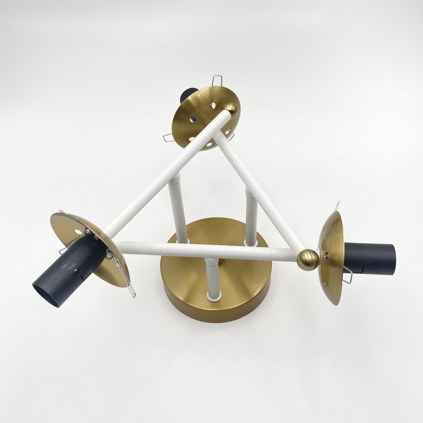 Brilagi - Flush-mount chandelier MALIVA 3xE14/15W/230V gold/white