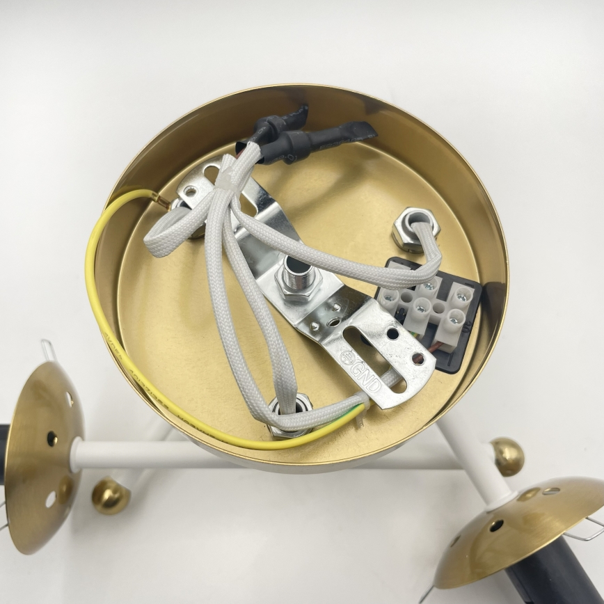 Brilagi - Flush-mount chandelier MALIVA 3xE14/15W/230V gold/white