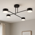 Brilagi - Flush-mount chandelier MONO 4xGX53/12W/230V black