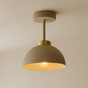 Brilagi - Flush-mount chandelier MOON 1xE27/60W/230V beige/gold