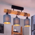 BRILAGI - Flush-Mount Chandelier NUBILA 3xE27/60W/230V Pine/Dark Blue