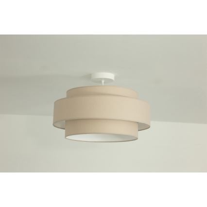 Brilagi - Flush-mount chandelier RESNA 1x E27/60W/230V Ø 40 cm beige