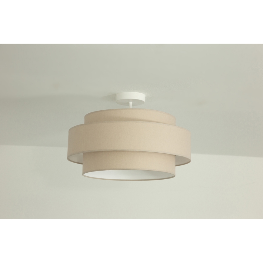 Brilagi - Flush-mount chandelier RESNA 1x E27/60W/230V Ø 40 cm beige