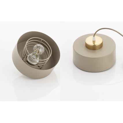Brilagi - Flush-mount chandelier SPRING 1xE27/60W/230V beige/gold