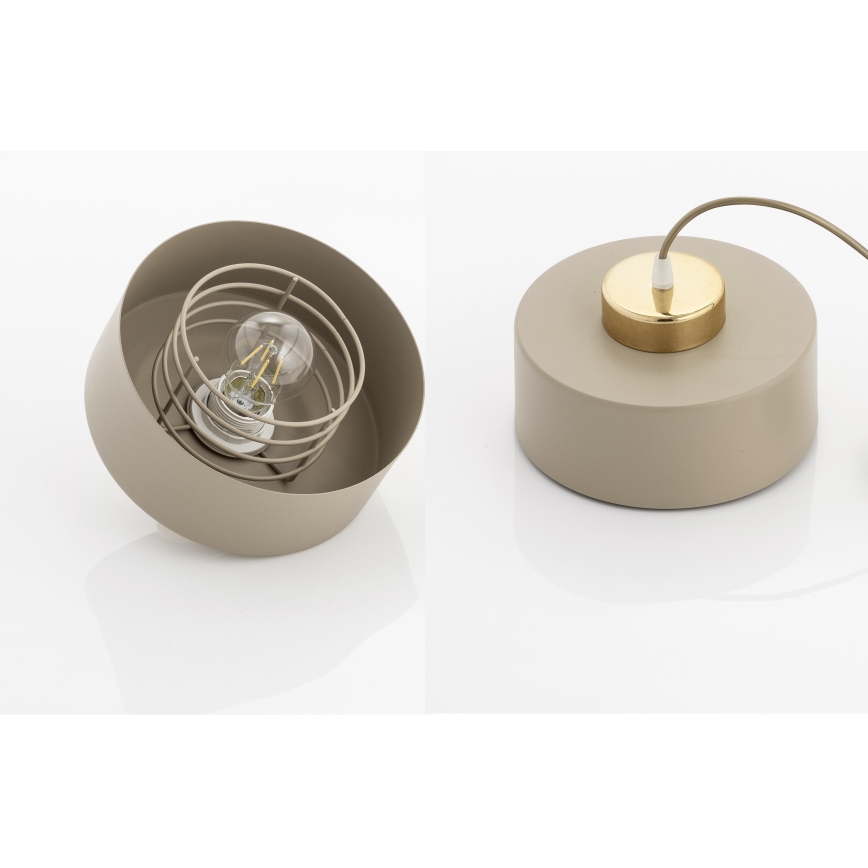 Brilagi - Flush-mount chandelier SPRING 1xE27/60W/230V beige/gold